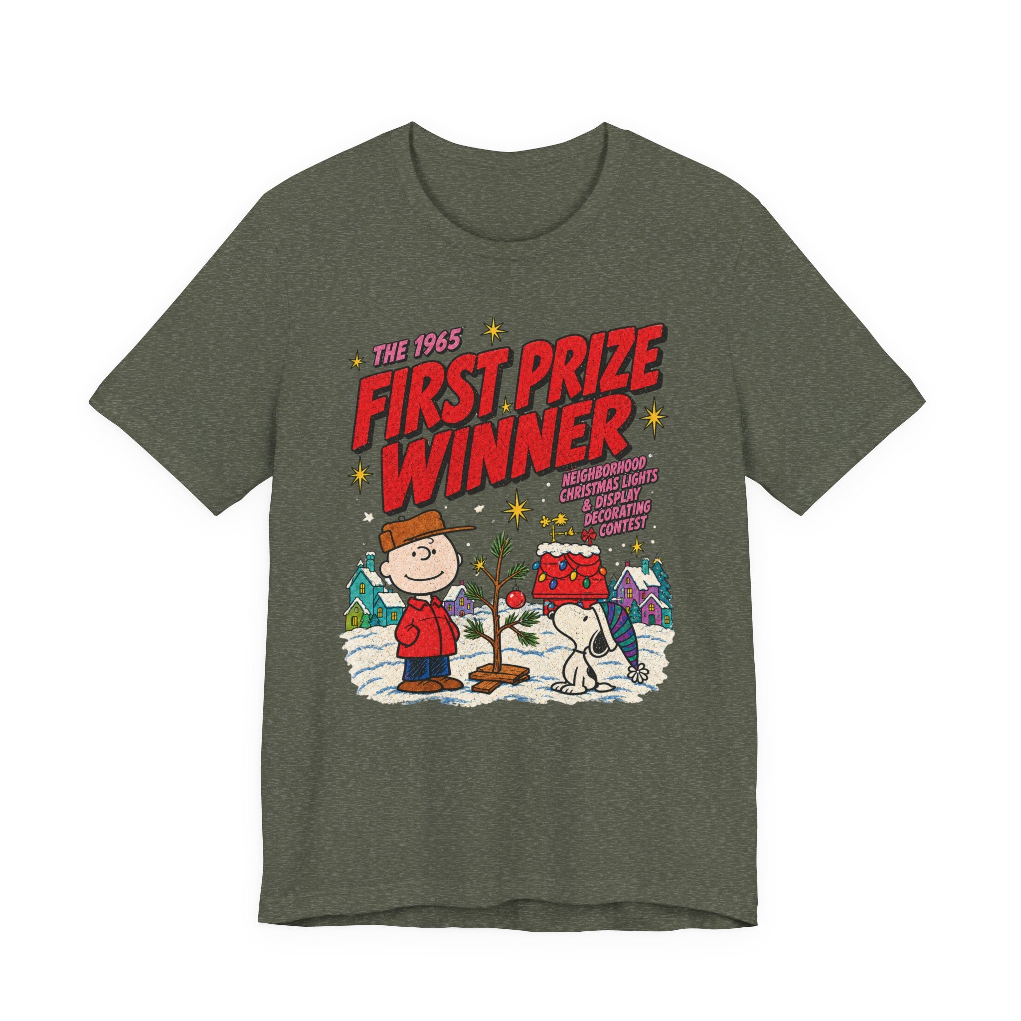 Charlie Brown Christmas Light Contest Winner T Shirt, shirt color and fit view 10