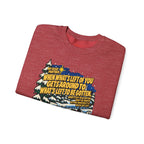 White Christmas Quote Crewneck Sweatshirt, apparel product mockup 10