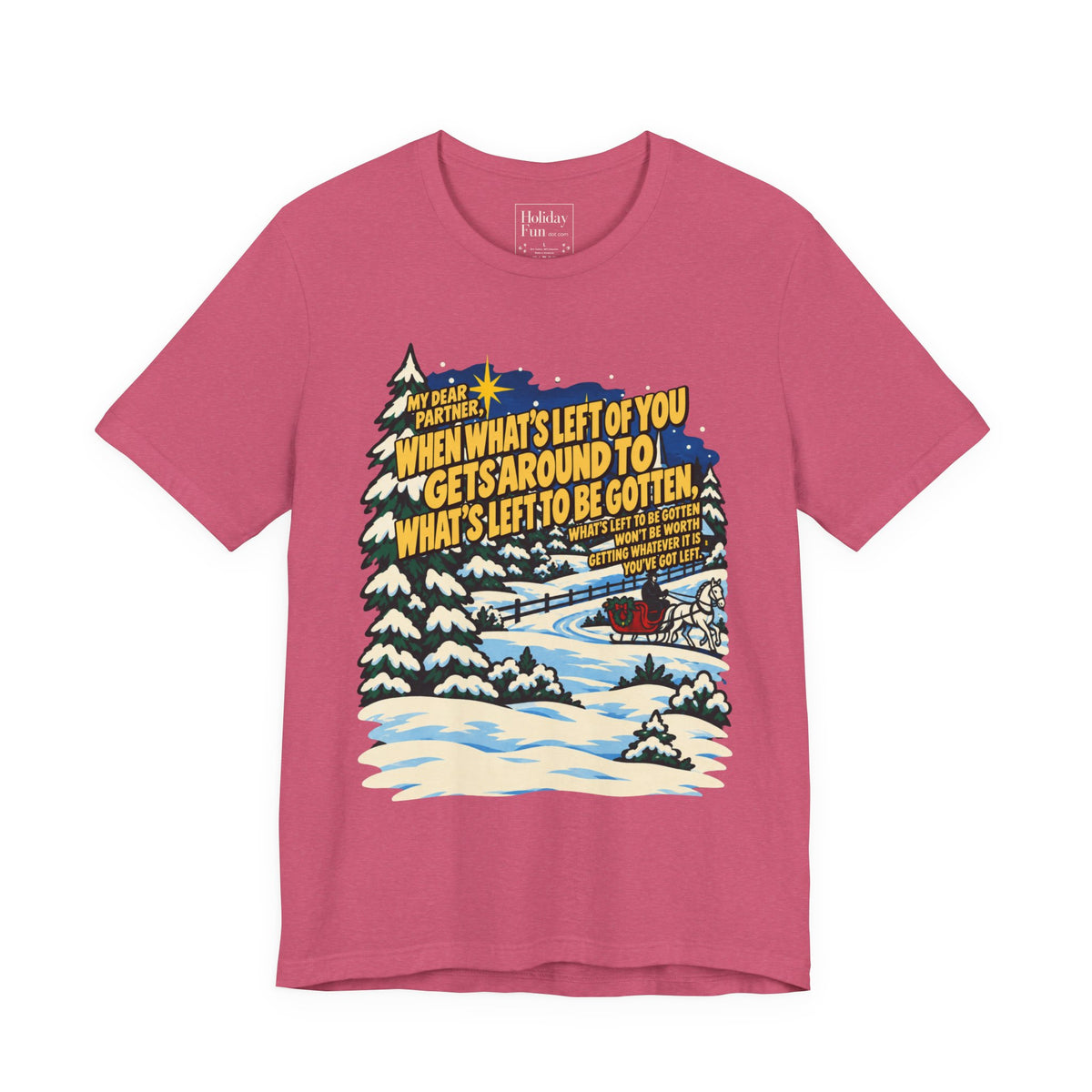 White Christmas Quote T-Shirt, apparel product mockup 11