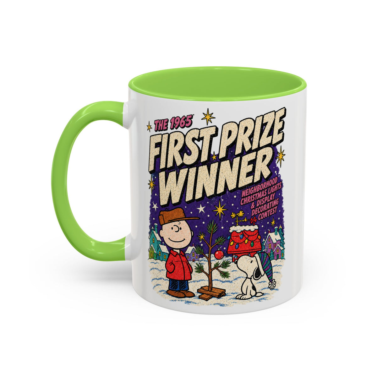 Charlie Brown Christmas Light Contest Winner Coffee Mug, color view 9