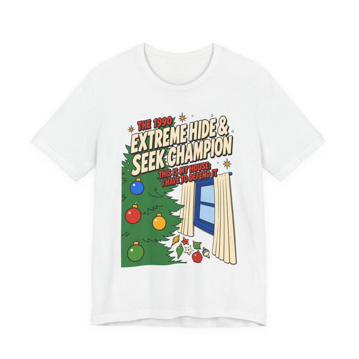 Home Alone Hide & Seek Champion T Shirt, shirt color and fit view 11