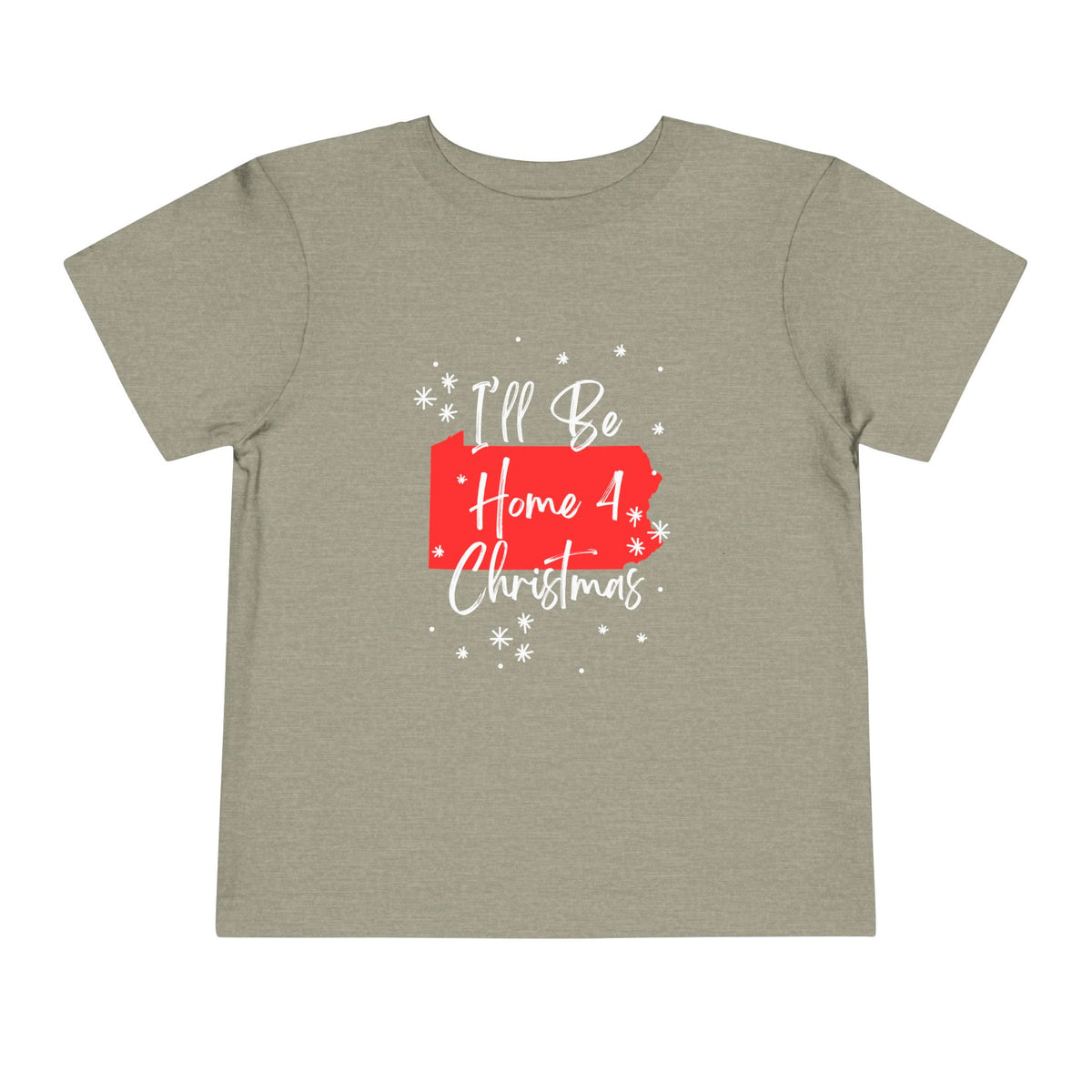 Toddler I'll Be Home For Christmas Pennsylvania T Shirt – Holiday Fun product photo