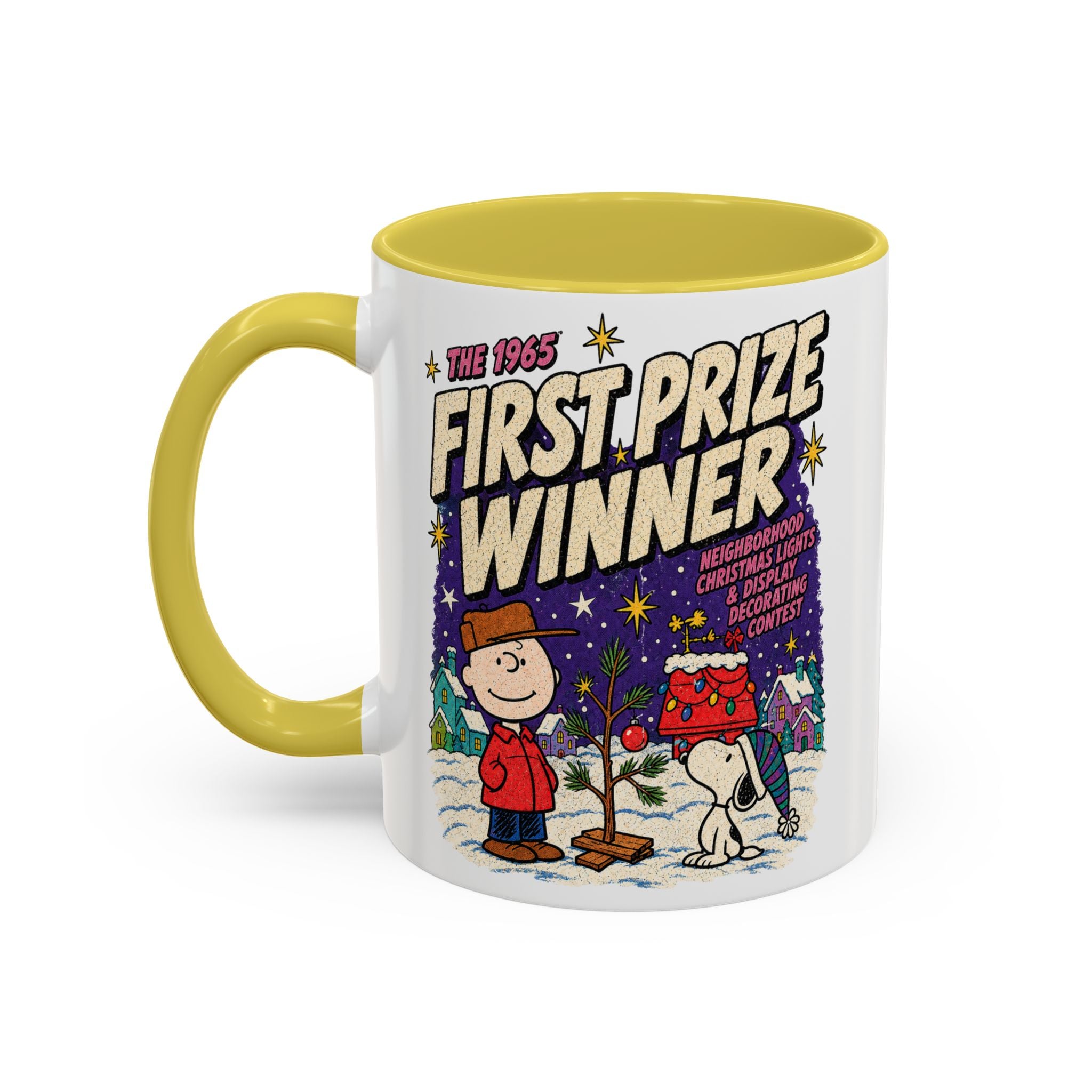 Holiday Fun Charlie Brown Christmas Light Contest Winner coffee mug