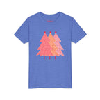 Youth Simple Pink Pine Trees T-Shirt