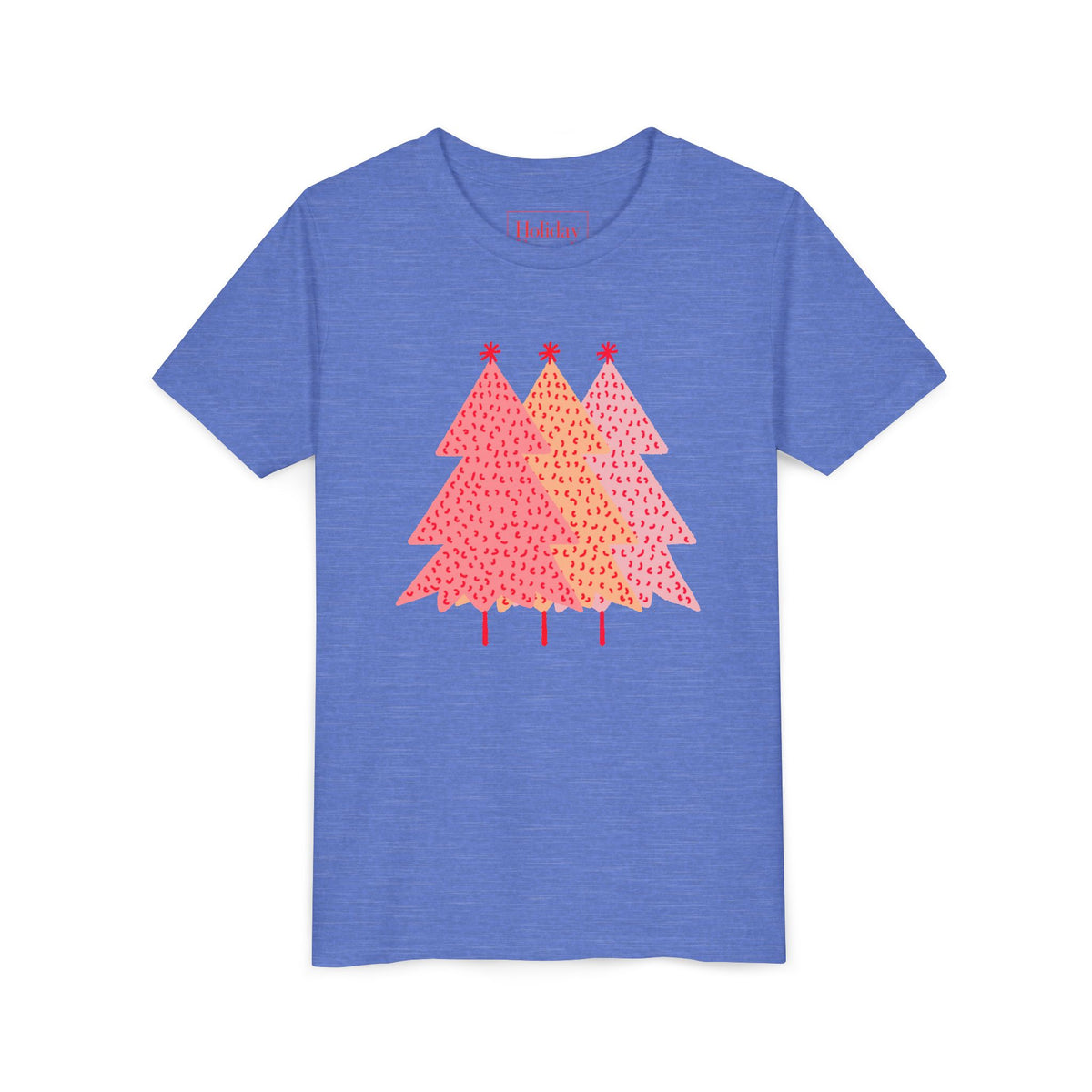 Youth Simple Pink Pine Trees T-Shirt