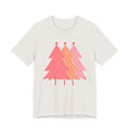 Holiday Fun Simple Pink Pine Trees T shirt