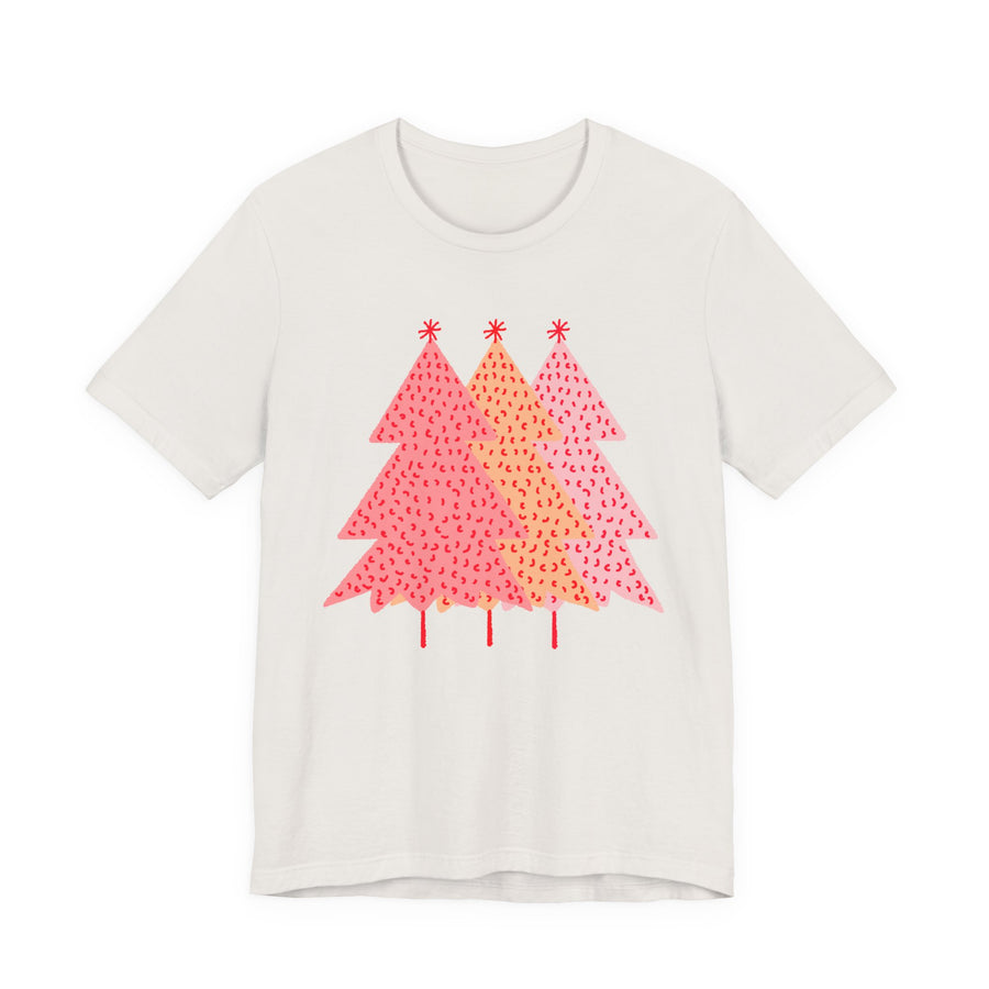 Simple Pink Pine Trees T Shirt