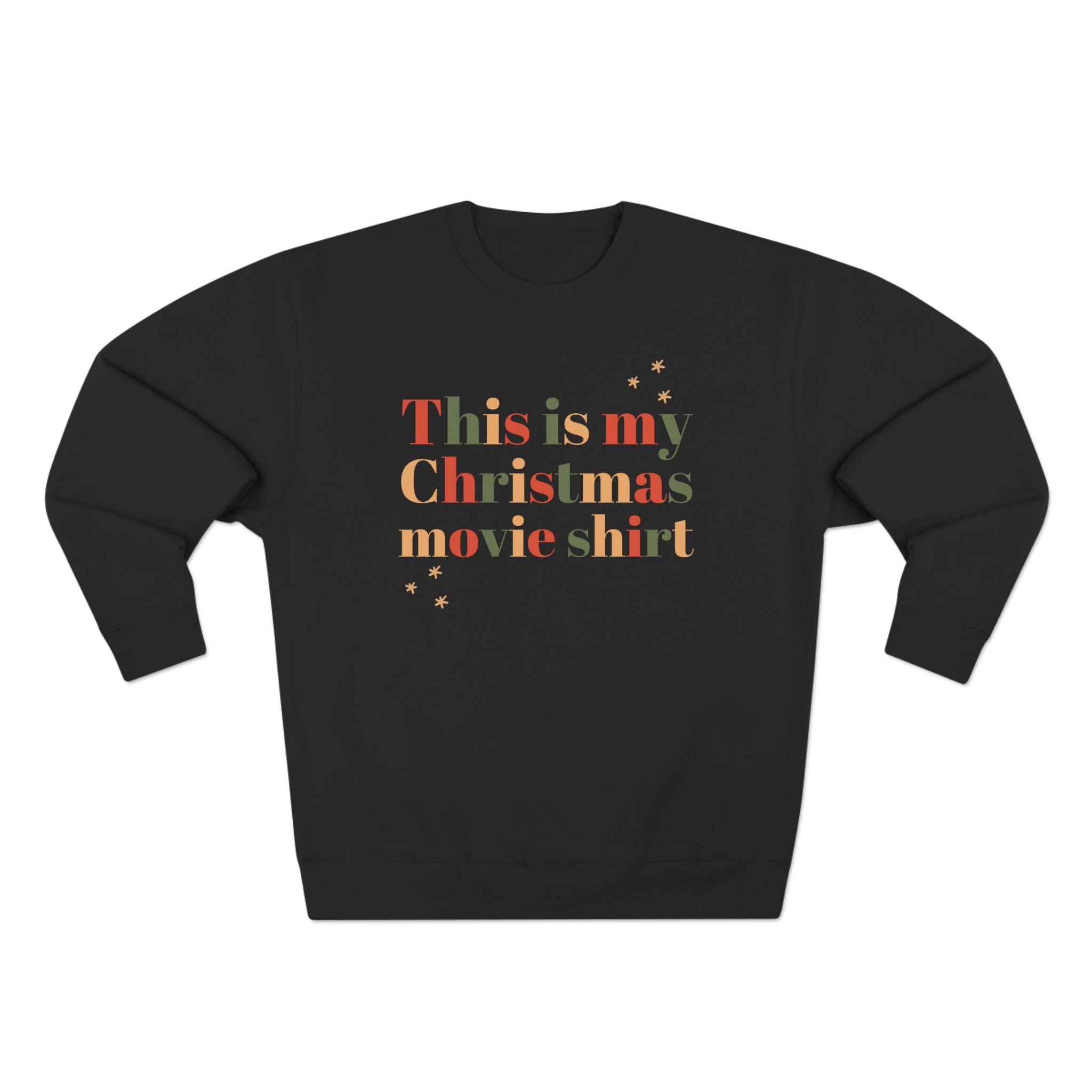 This Is My Christmas Movie Sweatshirt, sweatshirt color and fit view 4