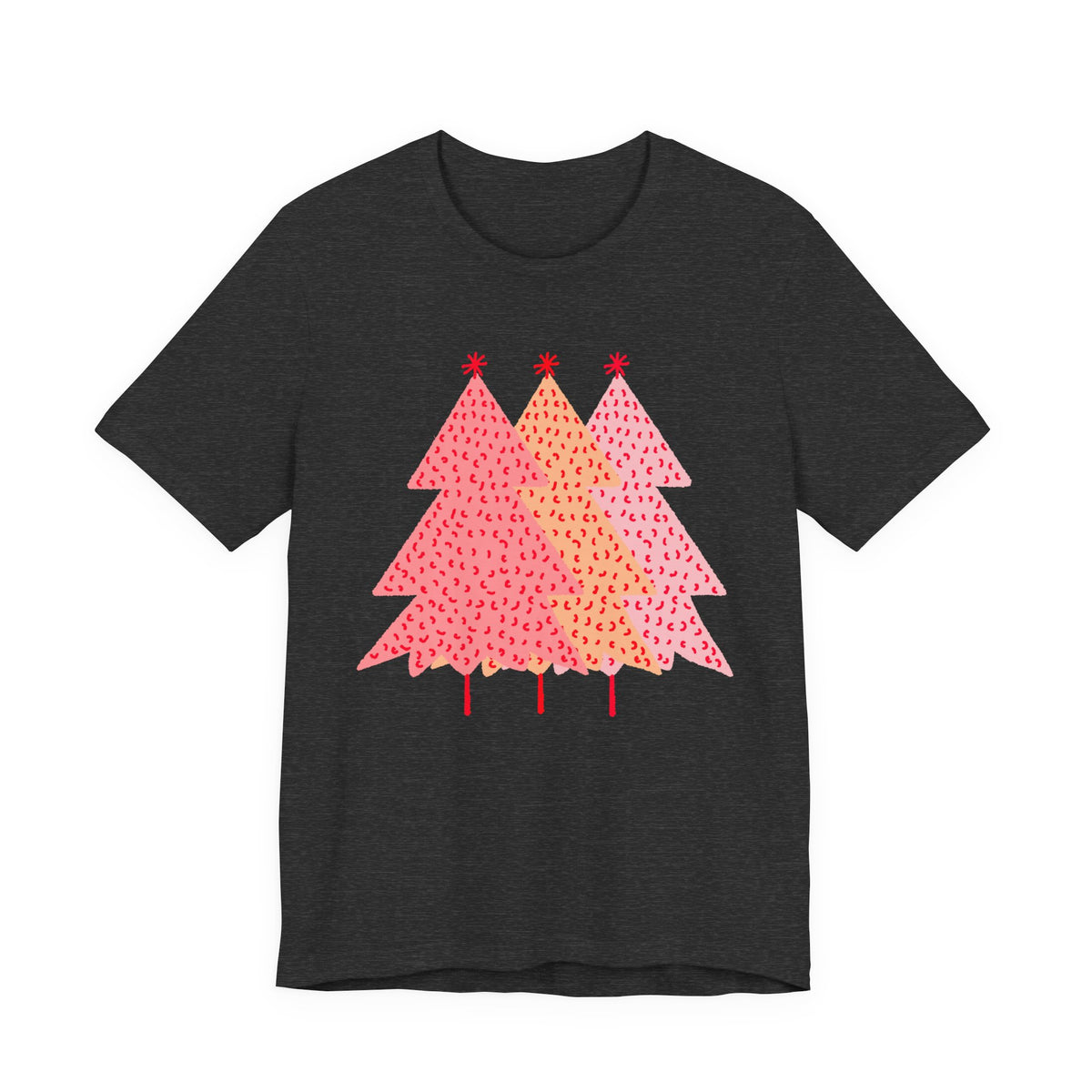 Simple Pink Pine Trees T Shirt, shirt color and fit view 5