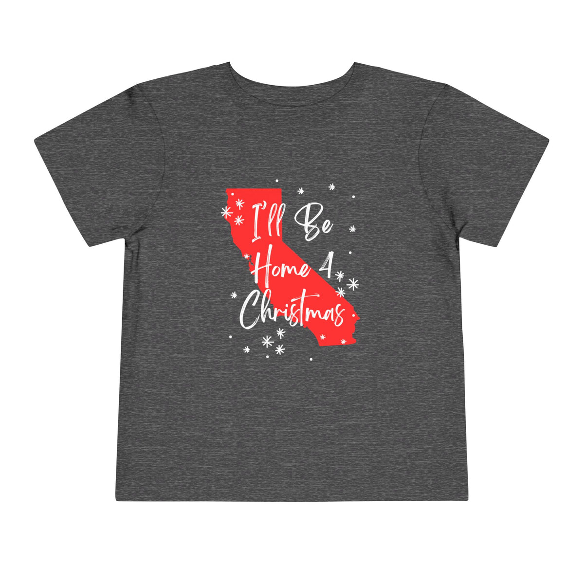 Toddler I'll Be Home For Christmas California T Shirt – Holiday Fun product photo
