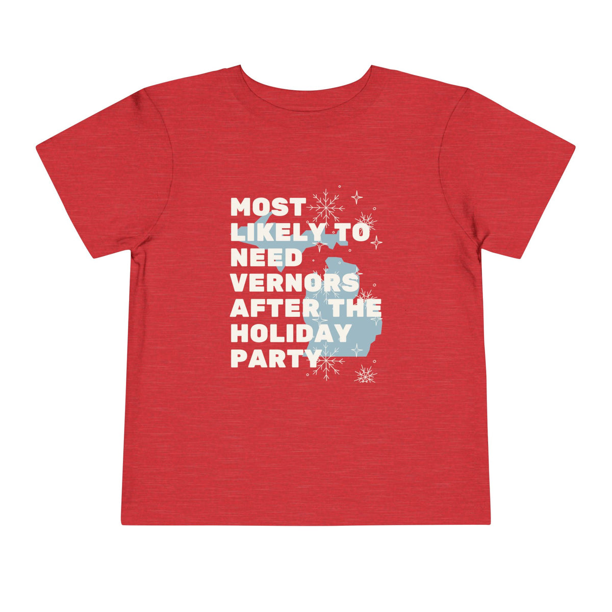 Toddler Most Likely To Need Vernors After The Holiday Party T Shirt – Holiday Fun product photo