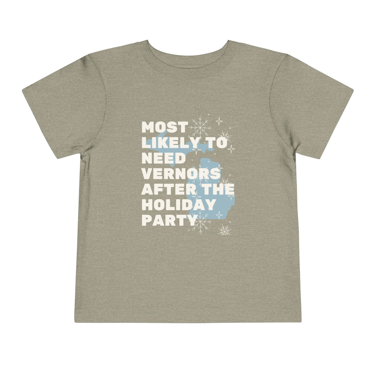 Toddler Most Likely To Need Vernors After The Holiday Party T Shirt – Holiday Fun product photo