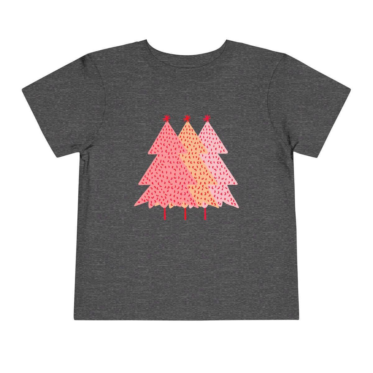 Toddler Simple Pink Pine Trees T Shirt – Holiday Fun product photo