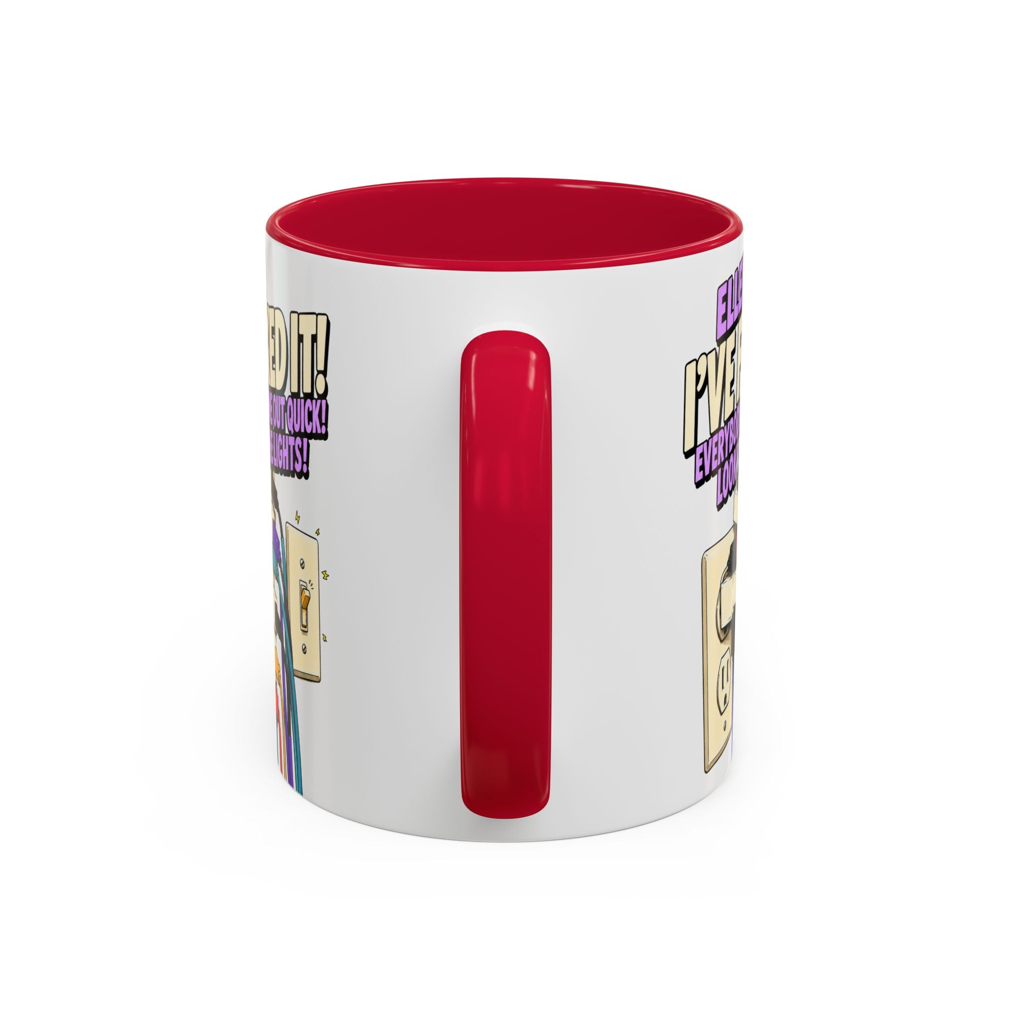 "Ellen! I’ve Fixed It!" Funny Christmas Vacation Coffee Mug (11oz) by Holiday Fun, alternate product view 15