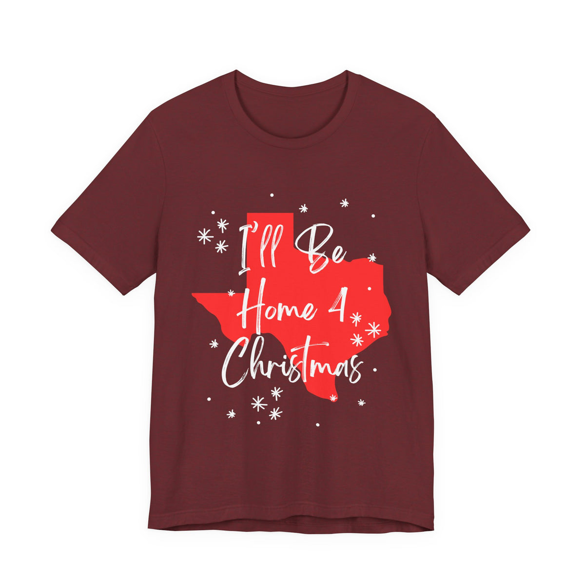 Holiday Fun Texas I'll Be Home For Christmas T shirt