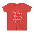 Youth Ohio, I'll Be Home For Christmas T Shirt, youth shirt color and fit view 6