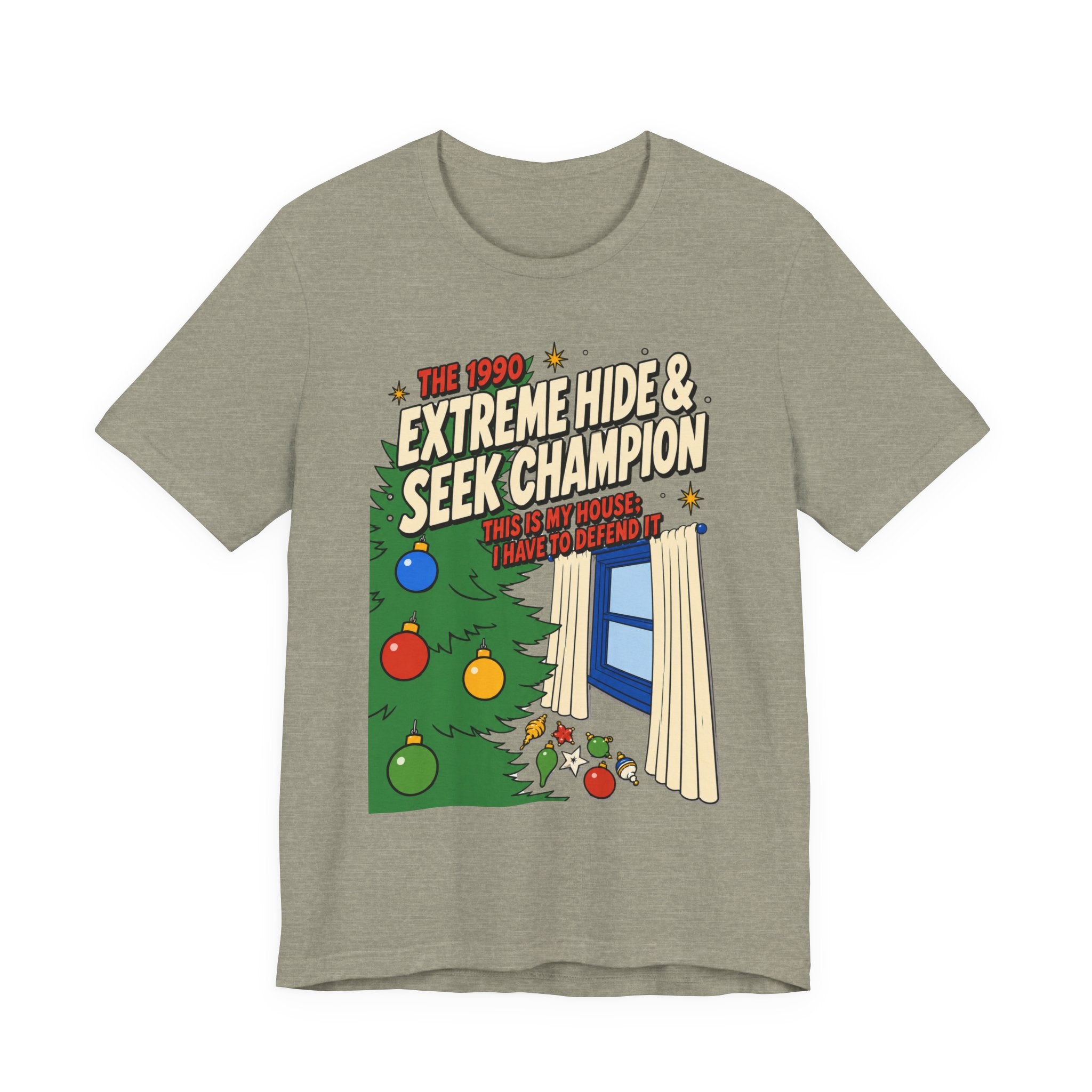 Home Alone Hide & Seek Champion T Shirt, shirt color and fit view 3