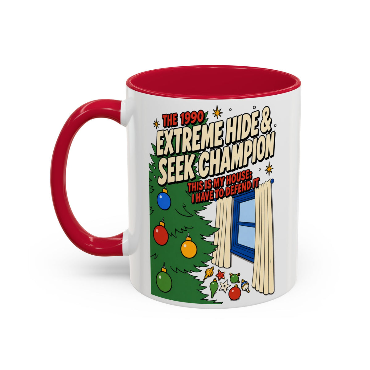 Home Alone Hide & Seek Champion Coffee Mug (11oz) by Holiday Fun, alternate product view 2