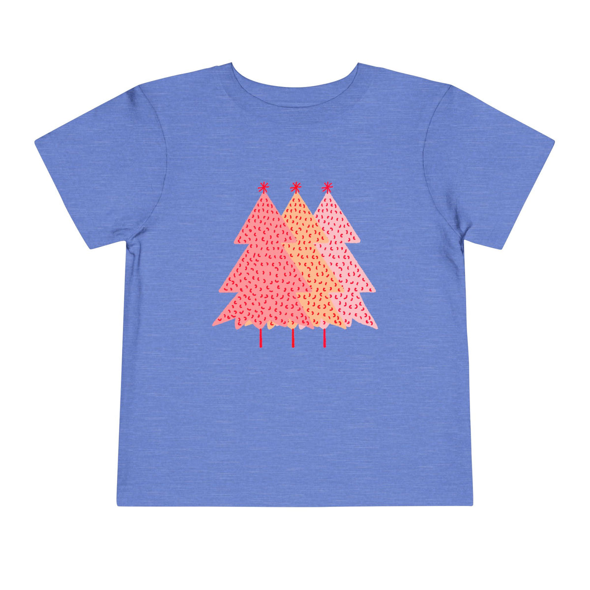 Toddler Simple Pink Pine Trees T Shirt – Holiday Fun product photo