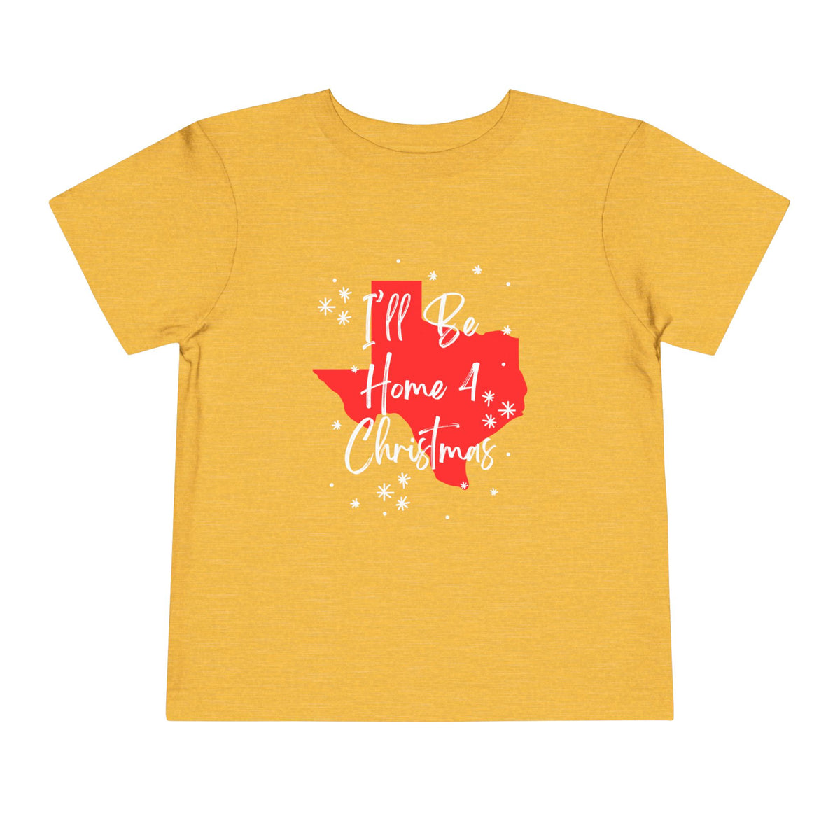 Toddler I'll Be Home For Christmas Texas T Shirt – Holiday Fun product photo