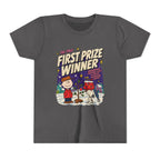 Youth Charlie Brown Christmas Light Contest Winner T Shirt by Holiday Fun, alternate product view 6