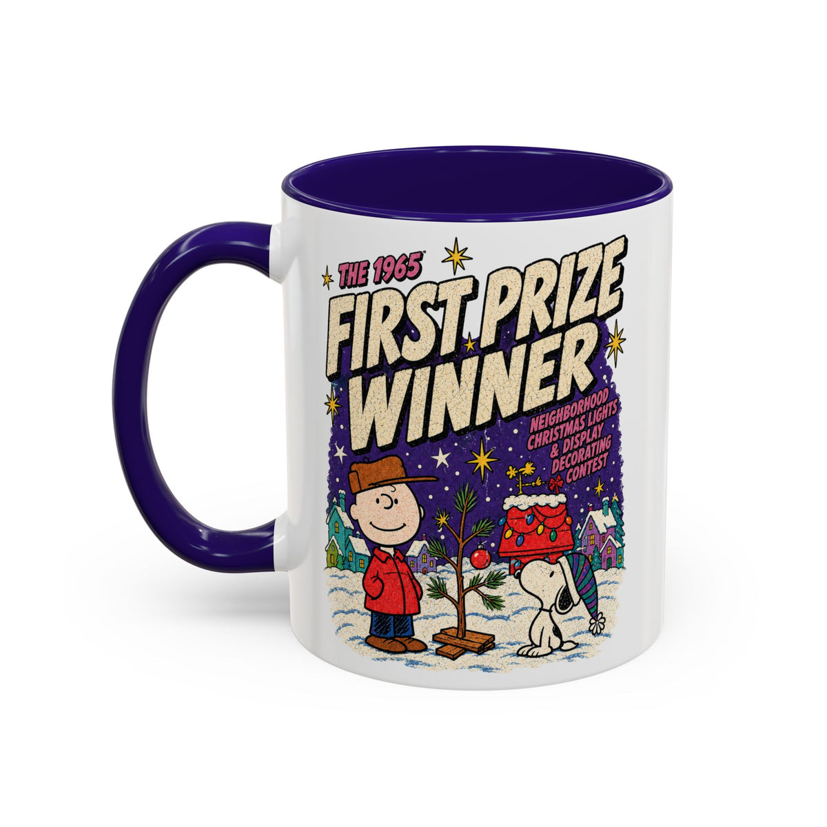 Charlie Brown Christmas Light Contest Winner Coffee Mug, color view 5