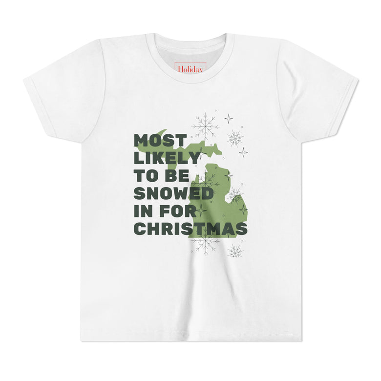 Youth Most Likely To Be Snowed In For Christmas T-Shirt