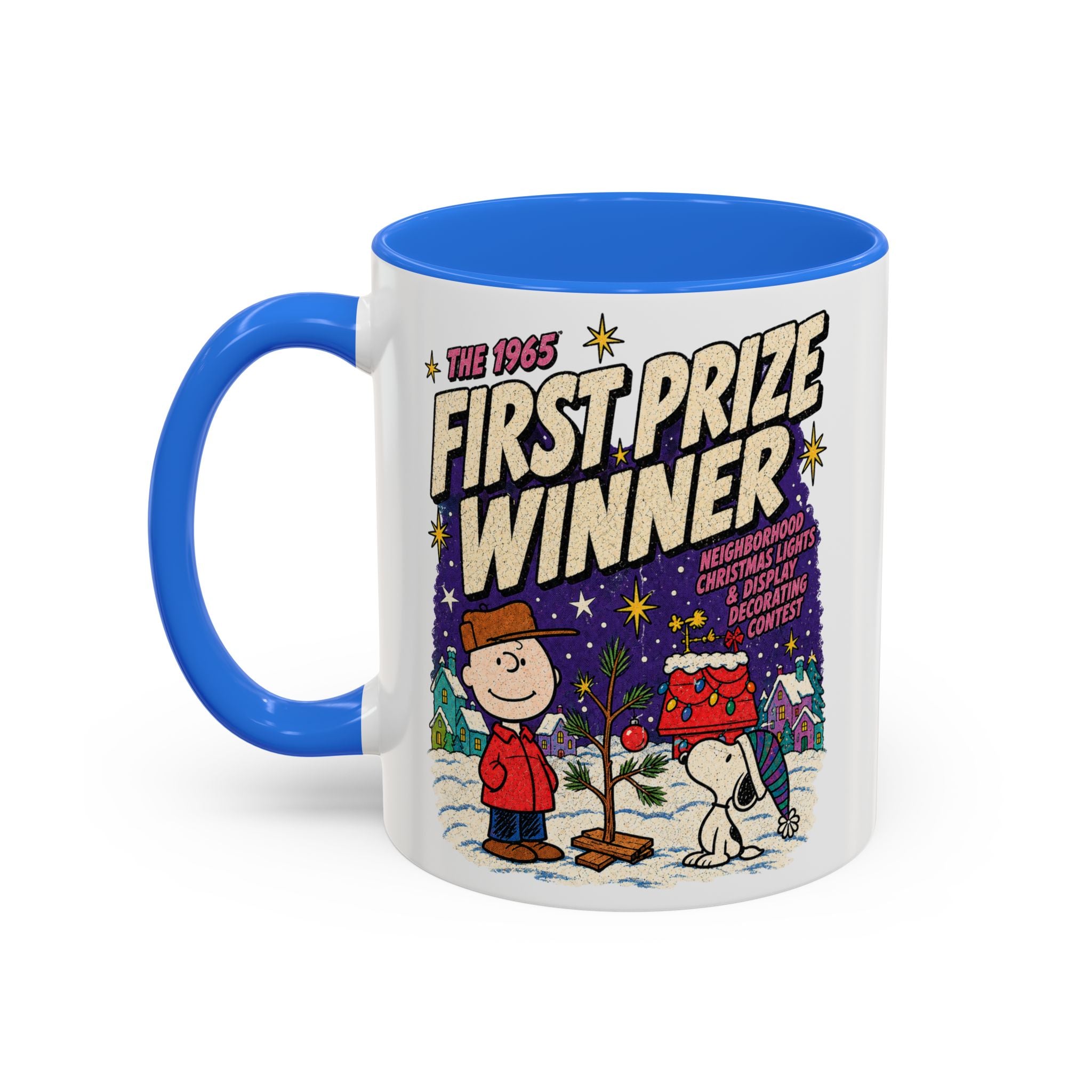 Charlie Brown Christmas Light Contest Winner Coffee Mug, color view 2