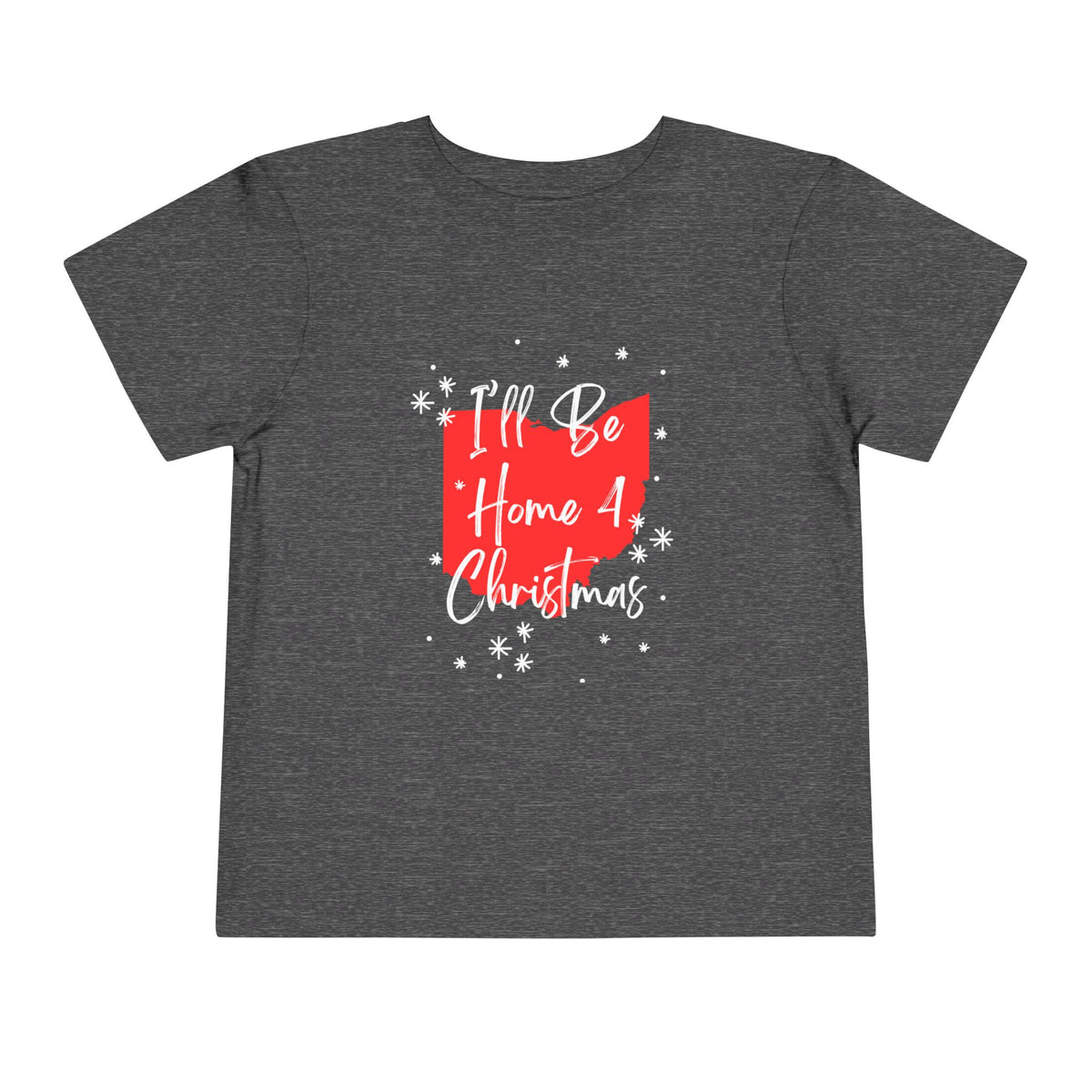 Toddler I'll Be Home For Christmas Ohio T Shirt – Holiday Fun product photo