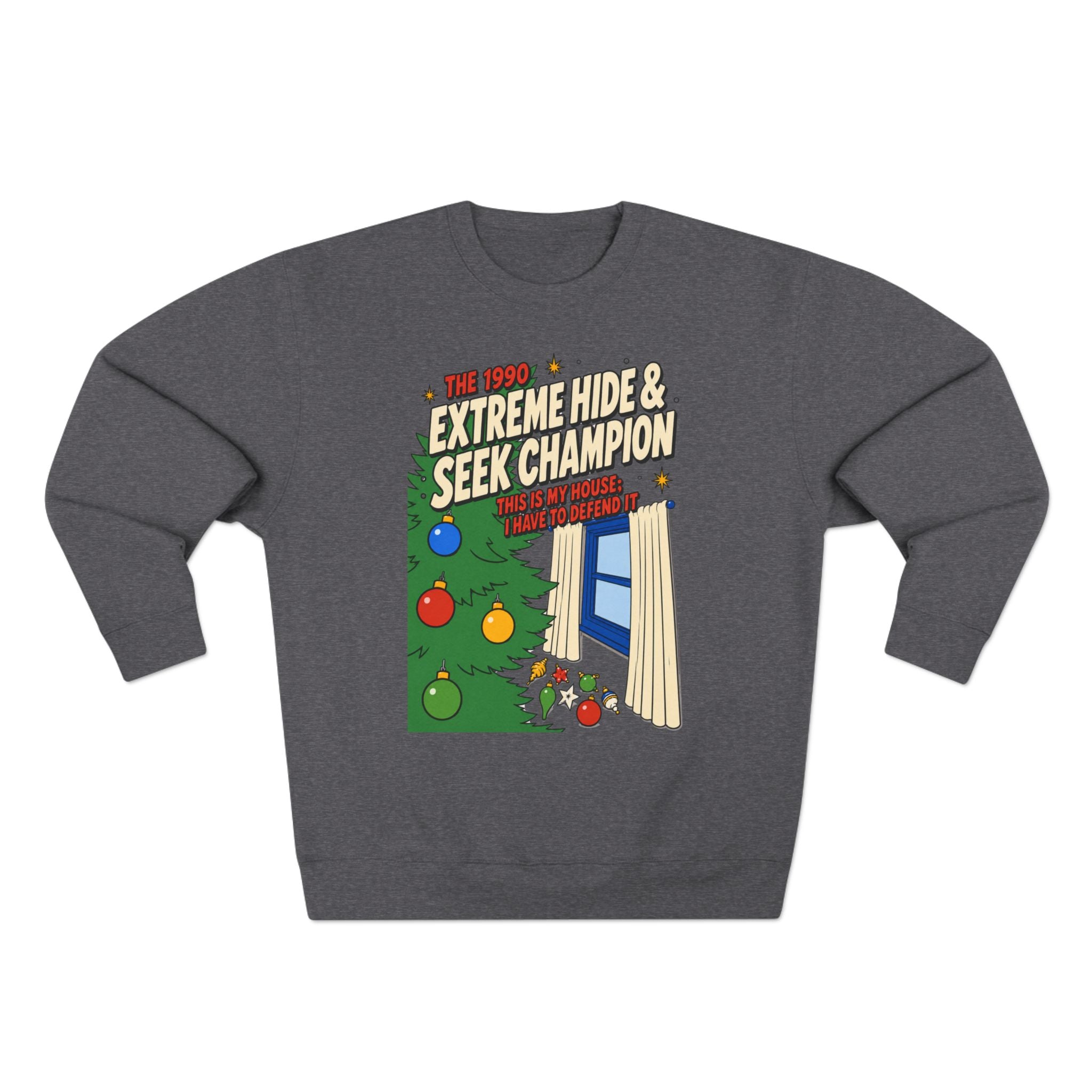 Home Alone Hide & Seek Champion Sweatshirt, sweatshirt color and fit view 2