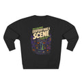 Nightmare Before Christmas Halloween Town Sweatshirt, sweatshirt color and fit view 3