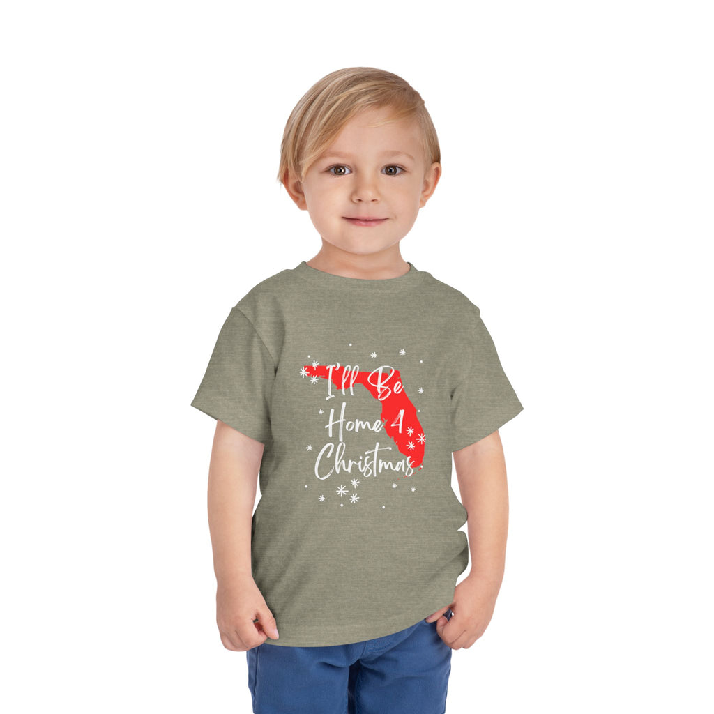 Toddler I'll Be Home For Christmas Florida T Shirt – Holiday Fun product photo
