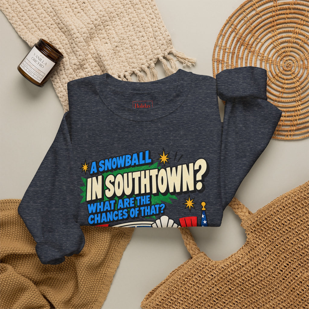 Santa Claus Is Comin' to Town Snowball in Southtown Crewneck Sweatshirt