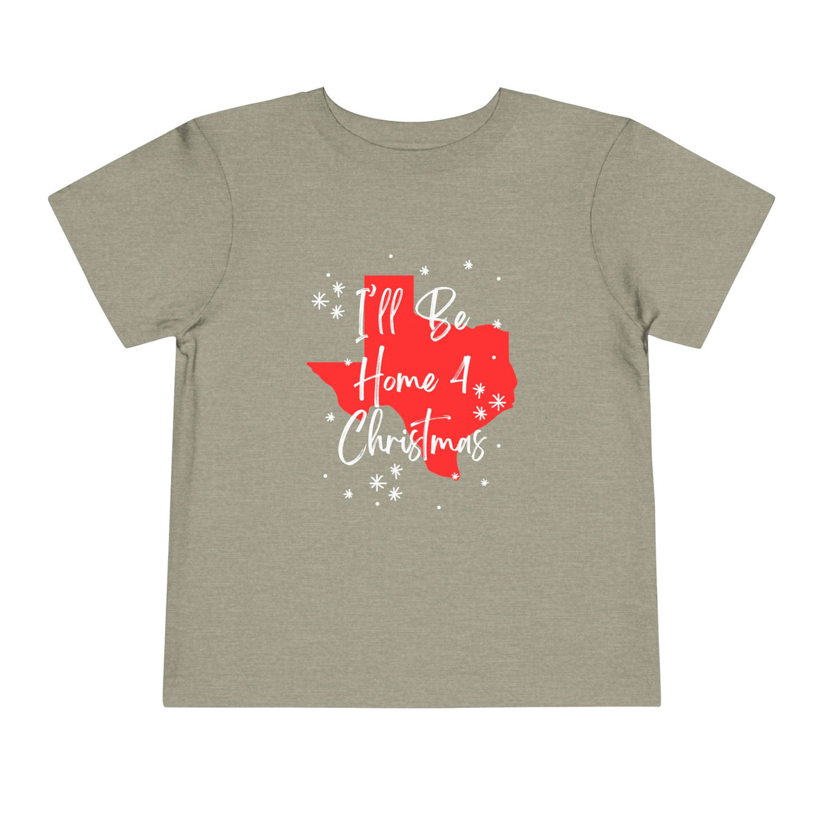 Toddler I'll Be Home For Christmas Texas T Shirt – Holiday Fun product photo