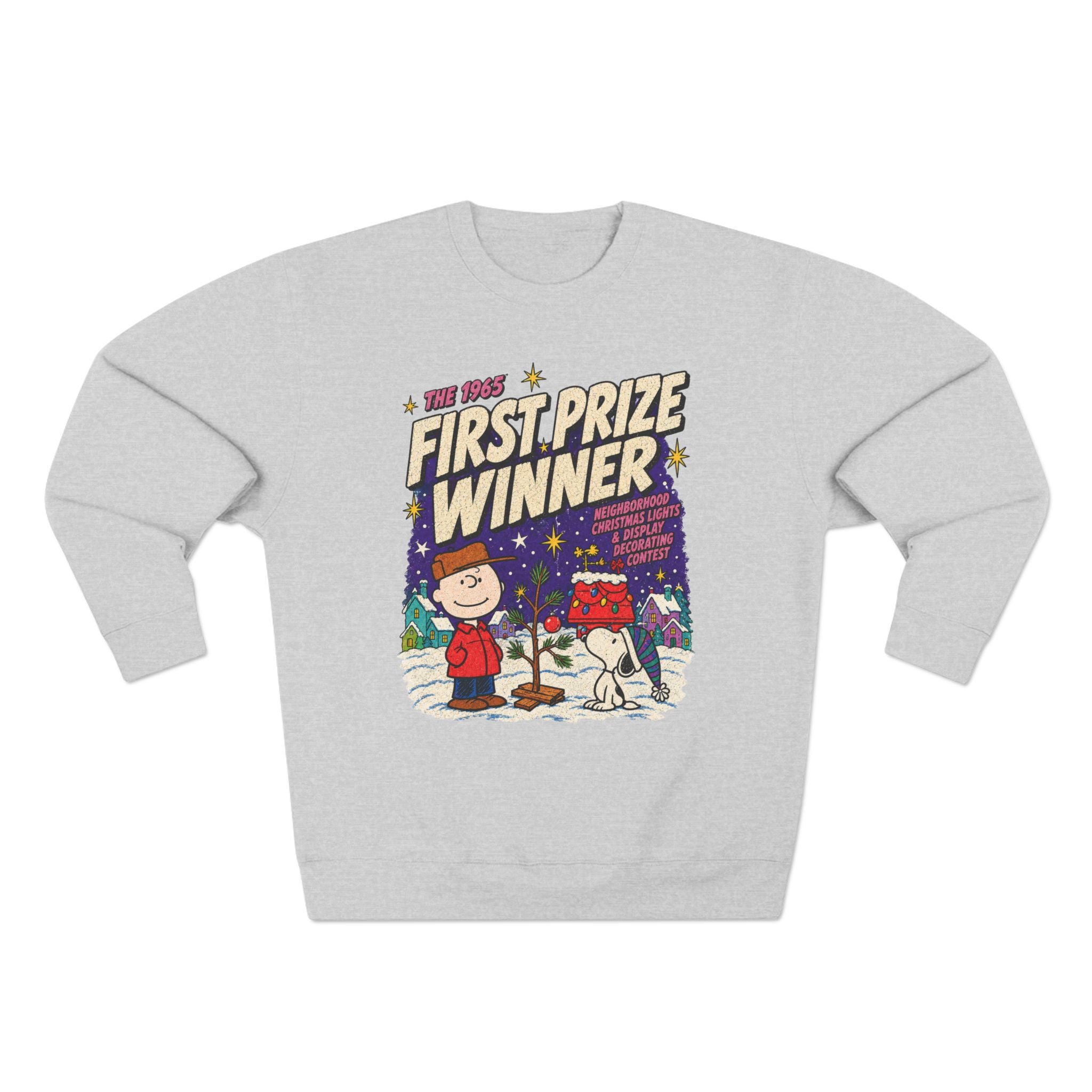 Holiday Fun Charlie Brown Christmas Light Contest Winner sweatshirt