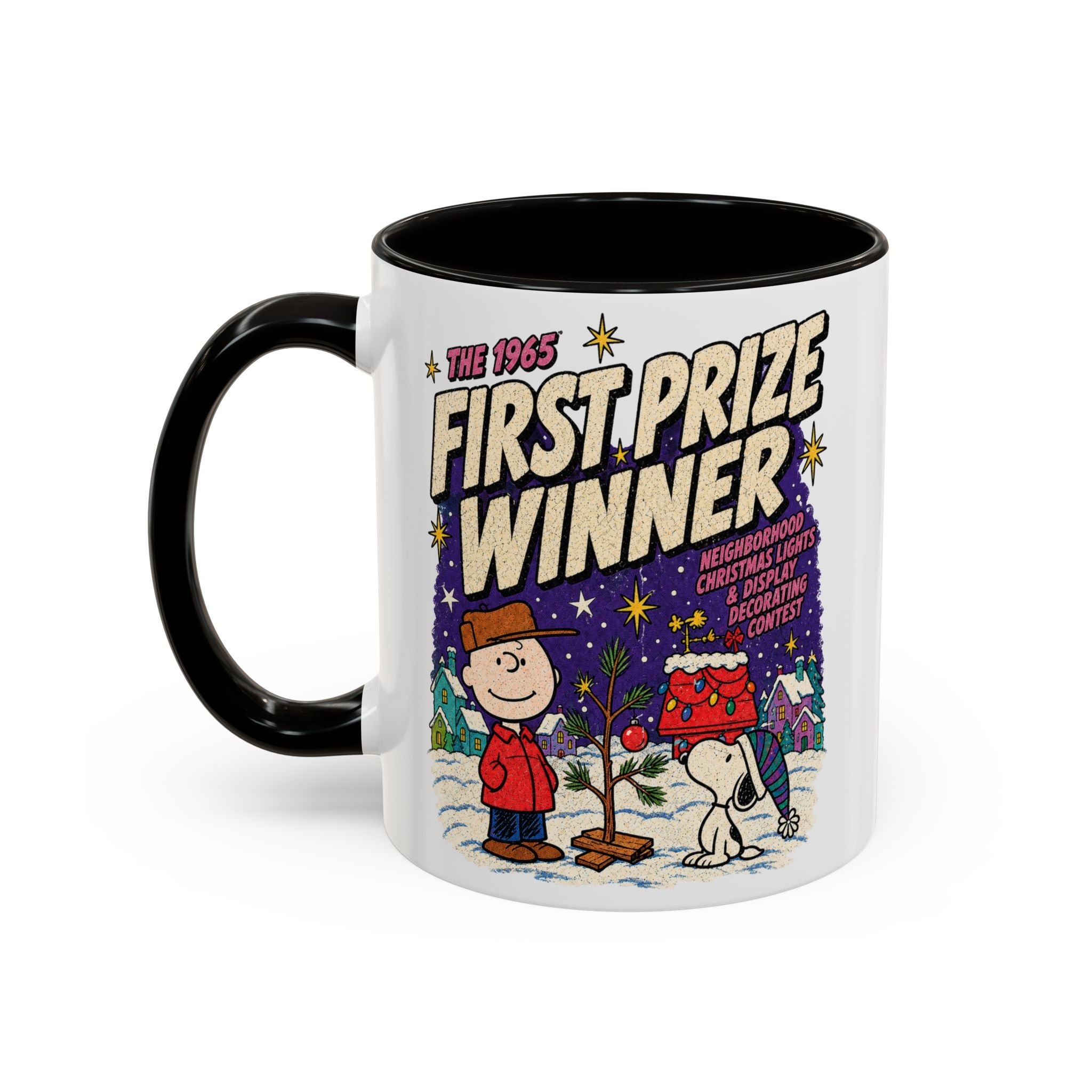 Charlie Brown Christmas Light Contest Winner Coffee Mug, color view 4