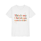 This Is My Christmas Movie Youth T-Shirt, kids shirt color and fit view 6