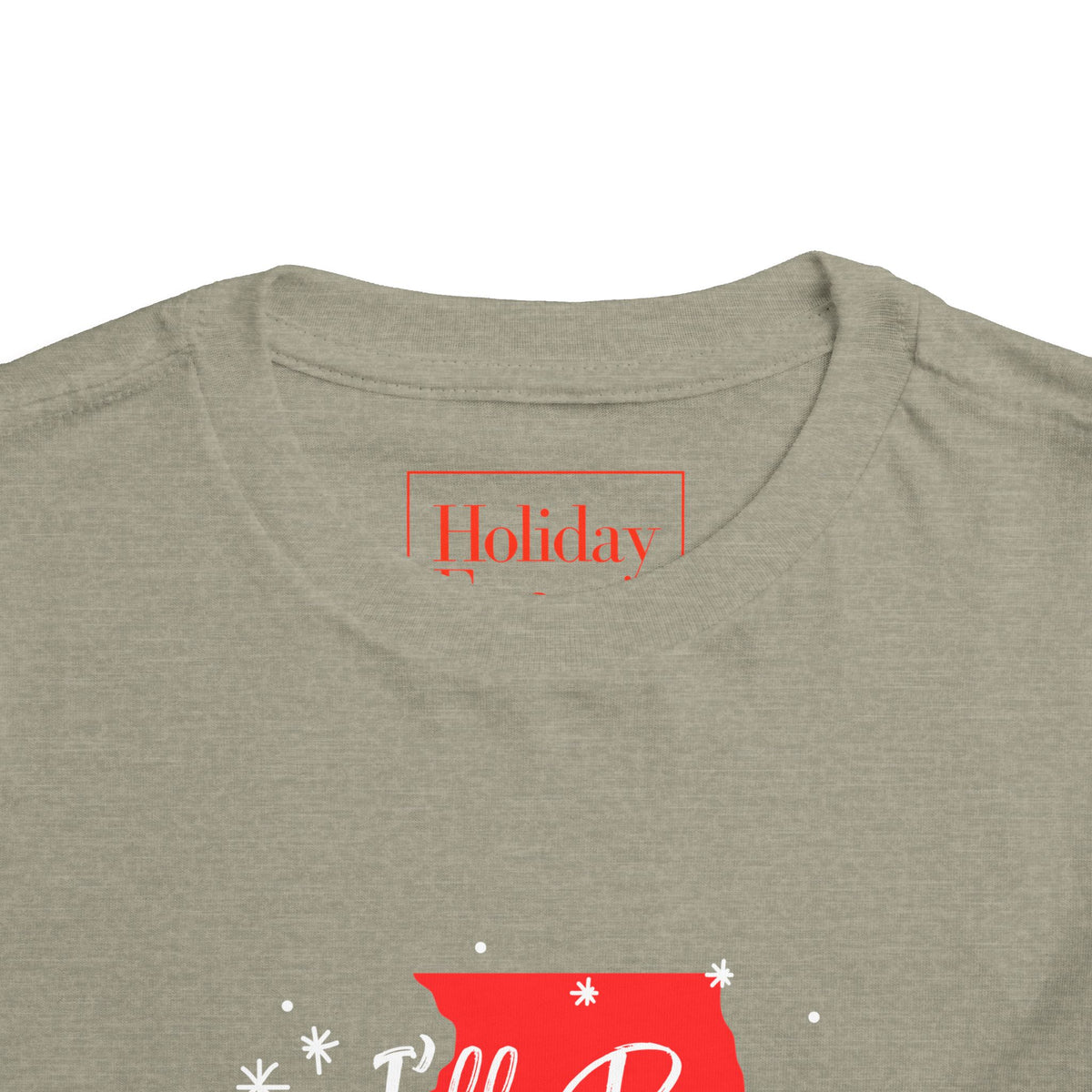 Toddler I'll Be Home For Christmas Illinois T Shirt – Holiday Fun product photo