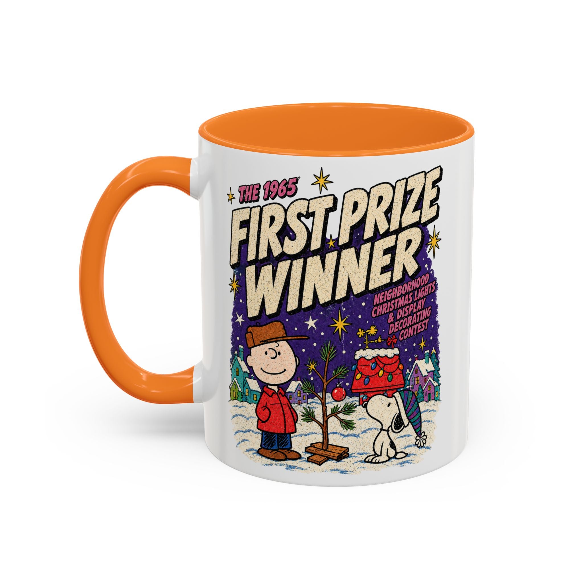 Charlie Brown Christmas Light Contest Winner Coffee Mug, color view 6