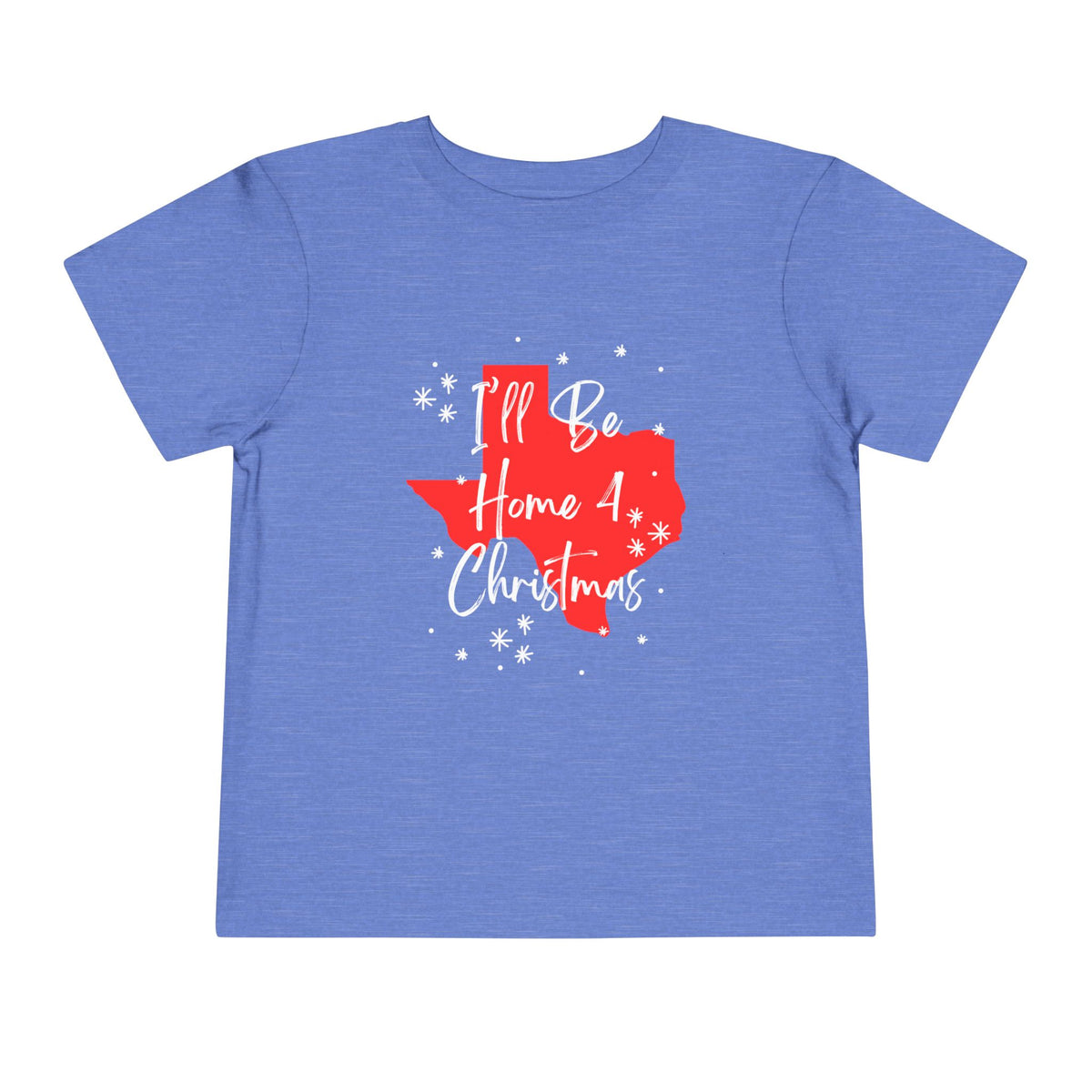 Toddler I'll Be Home For Christmas Texas T Shirt – Holiday Fun product photo