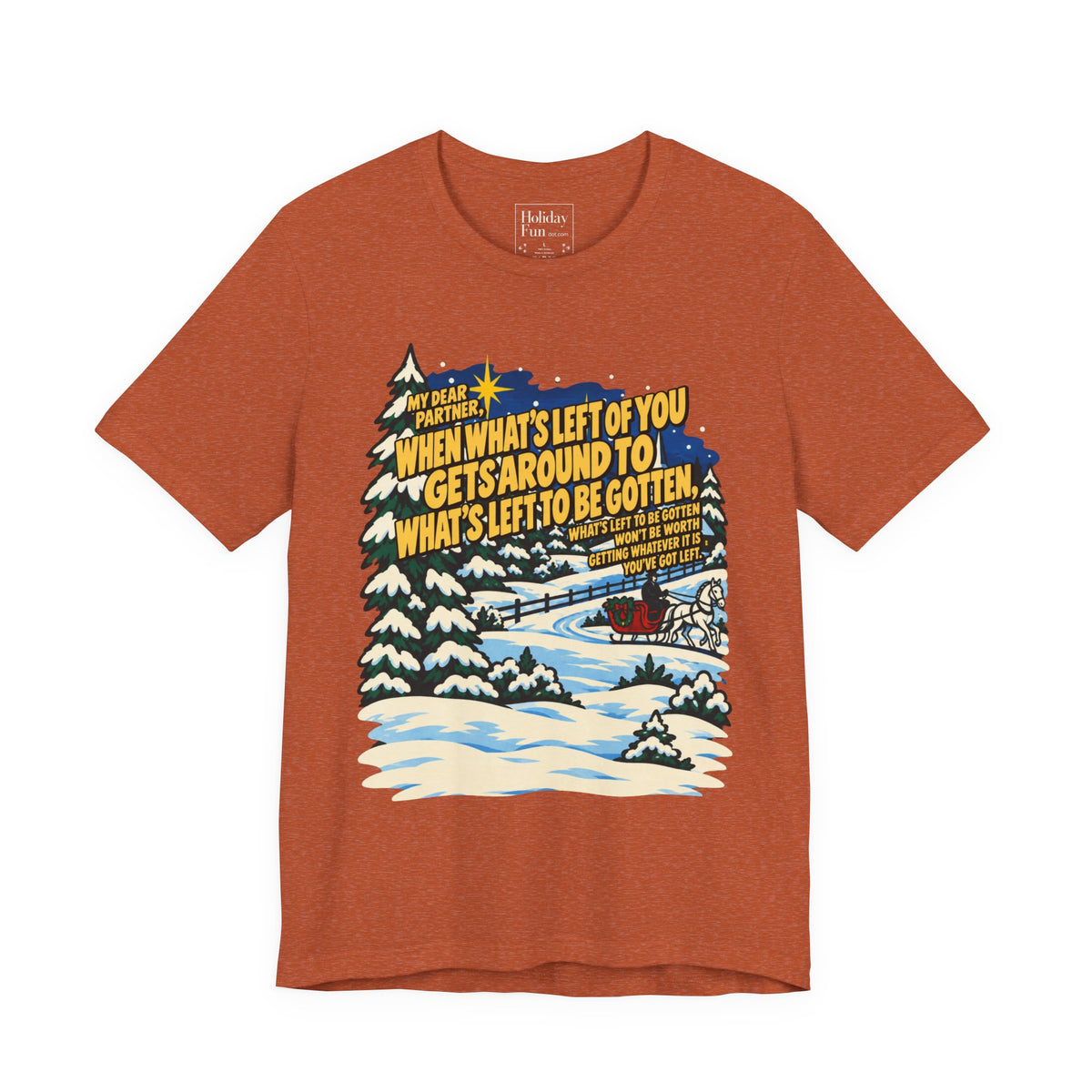 White Christmas Quote T-Shirt, apparel product mockup 3
