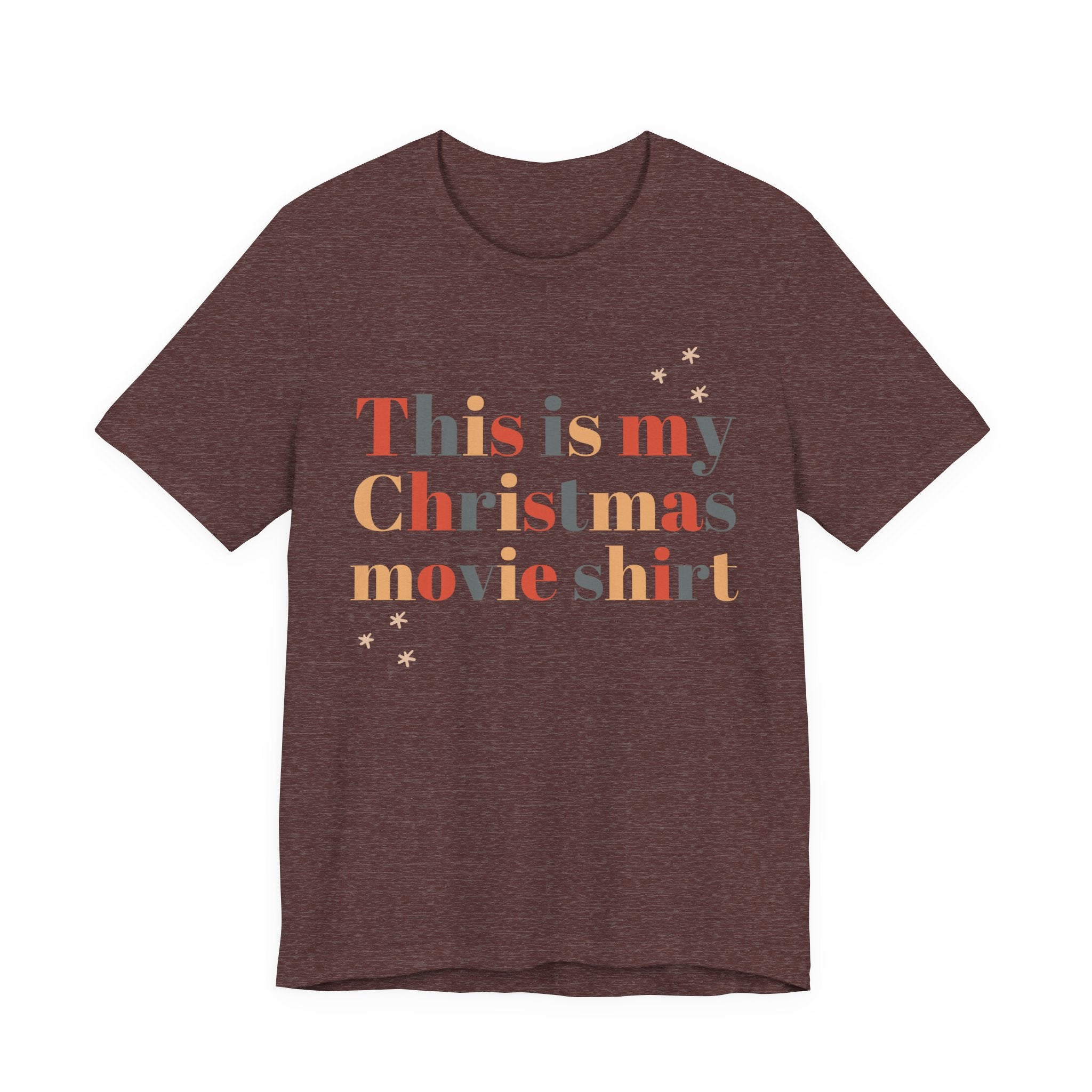 This Is My Christmas Movie T-Shirt, shirt color and fit view 4