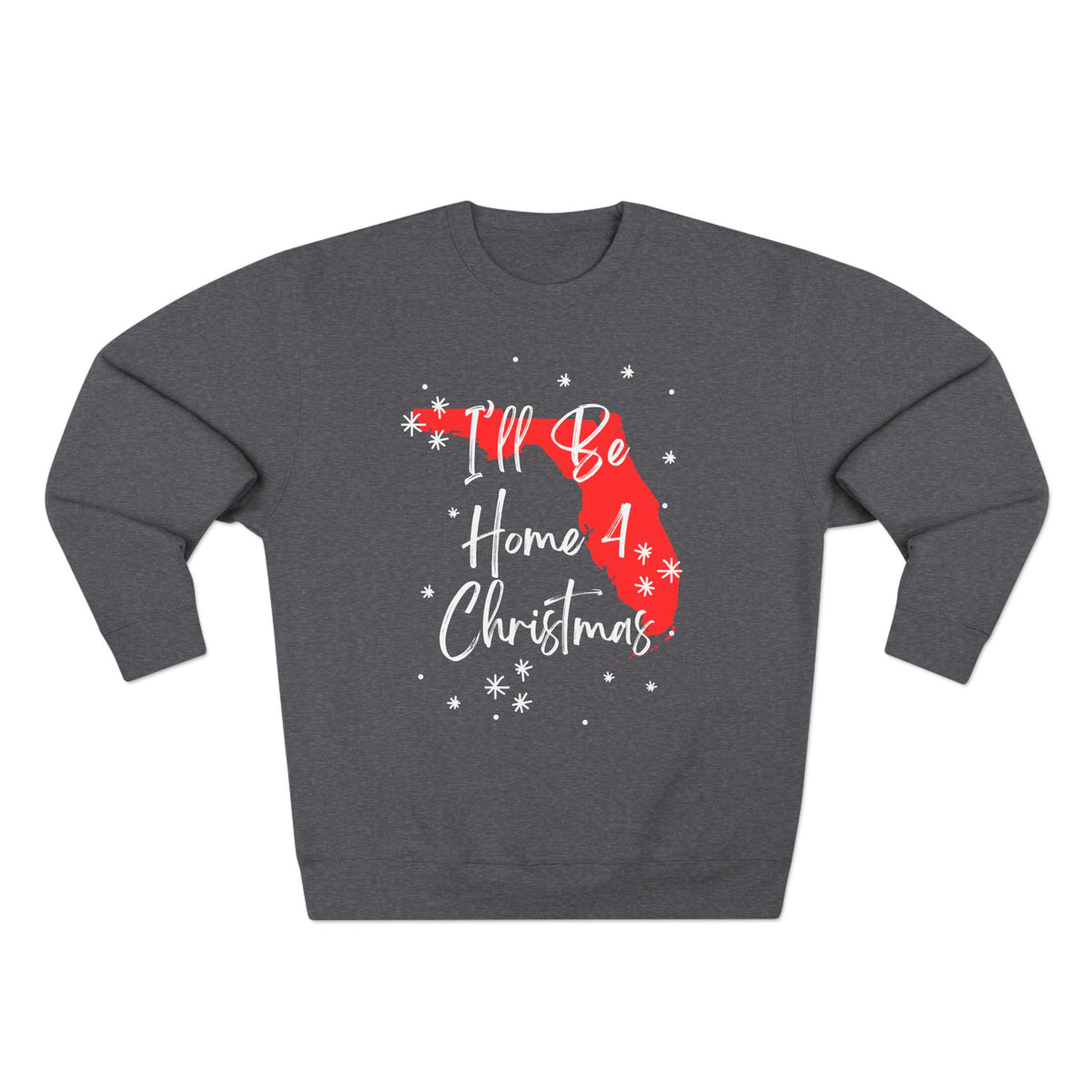 Florida, I'll Be Home For Christmas Sweatshirt, sweatshirt color and fit view 2