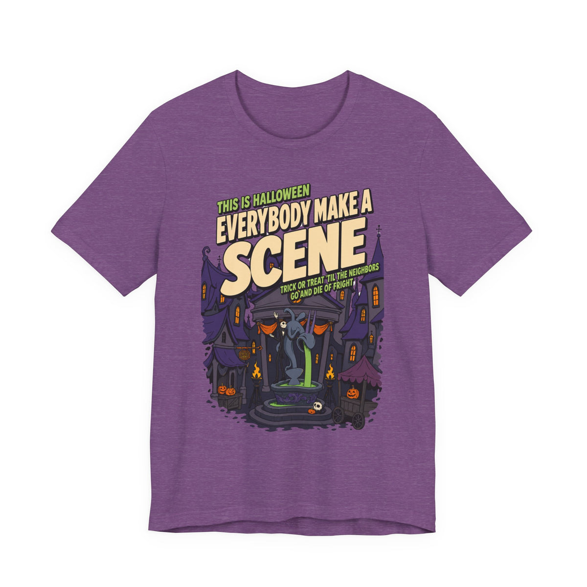 Holiday Fun Nightmare Before Christmas Halloween Town T shirt