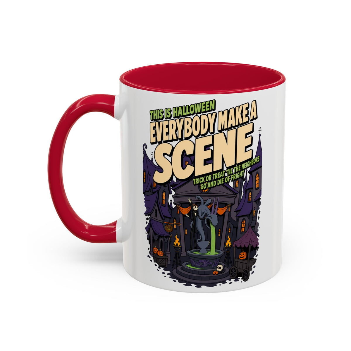 Nightmare Before Christmas This Is Halloween Coffee Mug (11oz) by Holiday Fun, alternate product view 2