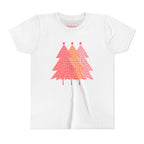 Youth Simple Pink Pine Trees T-Shirt