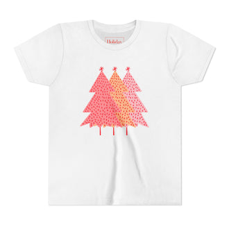 Youth Simple Pink Pine Trees T-Shirt