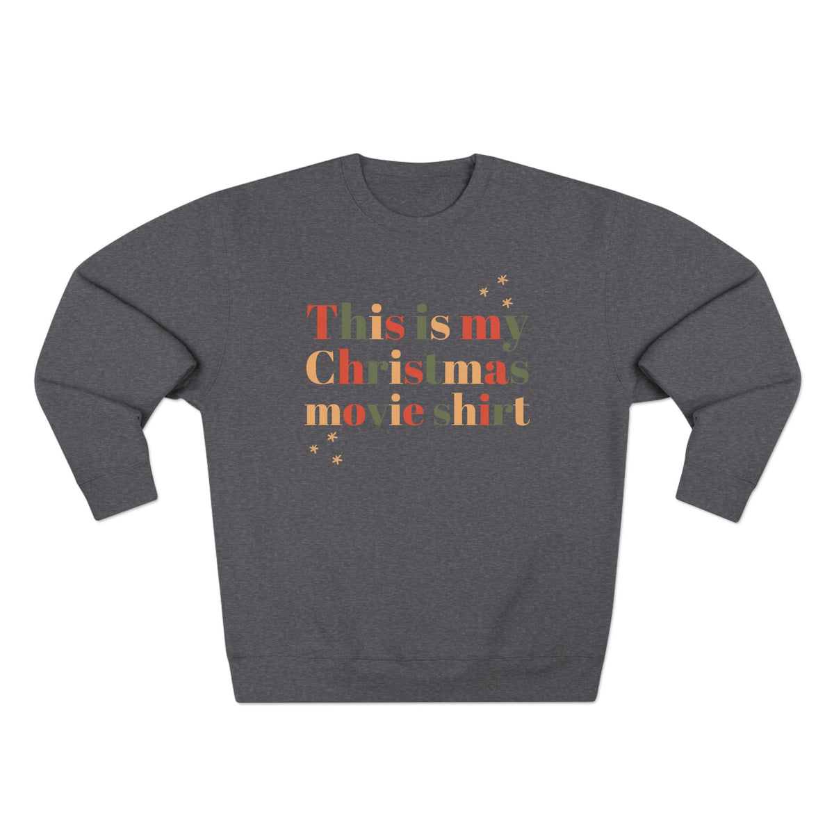 This Is My Christmas Movie Sweatshirt, sweatshirt color and fit view 3