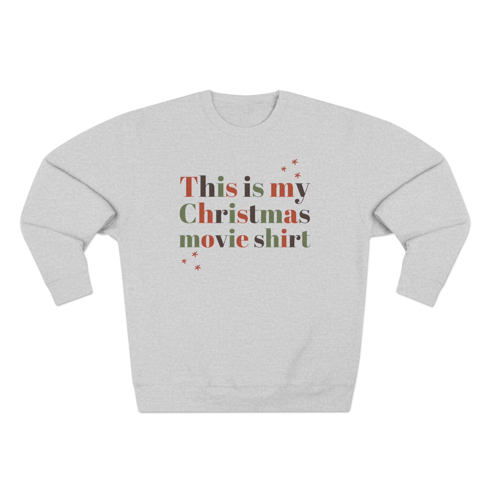 This Is My Christmas Movie Sweatshirt, sweatshirt color and fit view 2