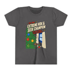 Youth Home Alone Hide & Seek Champion T Shirt by Holiday Fun, alternate product view 6